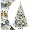 Dirbtinė Kalėdų eglutė su 300 LED Balta 180 cm PE ir PVC