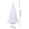 Dirbtinė Kalėdų eglutė su 300 LED Balta 180 cm PVC ir Plienas