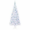 Dirbtinė Kalėdų eglutė su 300 LED Balta 210 cm PVC ir Plienas
