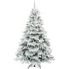Dirbtinė Kalėdų eglutė su 300 LED Balta 210 cm PE ir PVC
