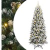 Dirbtinė Kalėdų eglutė su 300 LED Balta 93 x 93 x 240 cm