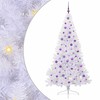 Dirbtinė Kalėdų eglutė su 300 LED Balta 210 cm PVC ir Plienas