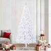 Dirbtinė Kalėdų eglutė su 300 LED Balta 240 cm PVC ir Plienas