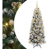 Dirbtinė Kalėdų eglutė su 300 LED s stovu Balta 180 cm