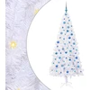Dirbtinė Kalėdų eglutė su 300 LED Balta 210 cm PVC ir Plienas