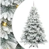 Dirbtinė Kalėdų eglutė su 300 LED Balta 240 cm PE ir PVC