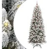 Dirbtinė Kalėdų eglutė su 300 LED s stovu Balta 240 cm