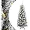 Dirbtinė Kalėdų eglutė su 300 LED s stovu Balta 180 cm