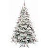 Dirbtinė Sulankstoma Kalėdų Eglutė 210 cm 300 LED Šilta balta