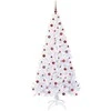 Dirbtinė Kalėdų eglutė su 300 LED Balta 210 cm PVC ir Plienas