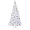 Dirbtinė Kalėdų eglutė su 300 LED Balta 210 cm PVC ir Plienas