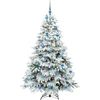 Dirbtinė Kalėdų eglutė su 300 LED Balta 180 cm PE ir PVC