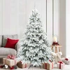 Dirbtinė Kalėdų eglutė su 300 LED Balta 180 cm PE ir PVC