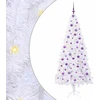 Dirbtinė Kalėdų eglutė su 300 LED Balta 210 cm PVC ir Plienas