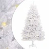 Dirbtinė Kalėdų eglutė su 300 LED Balta 240 cm PVC ir metalas