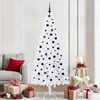 Dirbtinė Kalėdų eglutė su 300 LED Balta 210 cm PVC ir Plienas
