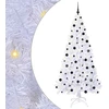 Dirbtinė Kalėdų eglutė su 300 LED Balta 210 cm PVC ir Plienas