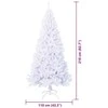 Dirbtinė Kalėdų eglutė su 300 LED Balta 210 cm PVC ir Plienas