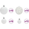Dirbtinė Kalėdų eglutė su 300 LED Balta 210 cm PVC ir Plienas