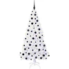 Dirbtinė Kalėdų eglutė su 300 LED Balta 180 cm PVC ir Plienas