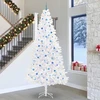 Dirbtinė Kalėdų eglutė su 300 LED Balta 300 cm PVC ir Plienas