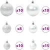 Dirbtinė Kalėdų eglutė su 300 LED Balta 210 cm PVC ir Plienas