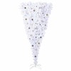 Dirbtinė Kalėdų eglutė su 300 LED Balta 240 cm PVC ir plienas