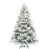 Dirbtinė Kalėdų eglutė su 300 LED Balta 240 cm PE ir PVC