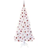 Dirbtinė Kalėdų eglutė su 300 LED Balta 180 cm PVC ir Plienas
