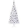 Dirbtinė Kalėdų eglutė su 300 LED Balta 210 cm PVC ir Plienas