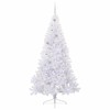 Dirbtinė Kalėdų eglutė su 300 LED Balta 210 cm PVC ir Plienas