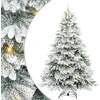 Dirbtinė Kalėdų eglutė su 300 LED Balta 240 cm PE ir PVC