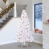 Dirbtinė Kalėdų eglutė su 300 LED Balta 240 cm PVC ir Plienas
