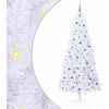 Dirbtinė Kalėdų eglutė su 300 LED Balta 240 cm PVC ir Plienas