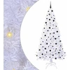 Dirbtinė Kalėdų eglutė su 300 LED Balta 240 cm PVC ir Plienas