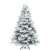 Dirbtinė Kalėdų eglutė su 300 LED Balta 240 cm PE ir PVC
