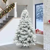 Dirbtinė Kalėdų eglutė su 300 LED Balta 240 cm PE ir PVC