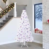 Dirbtinė Kalėdų eglutė su 300 LED Balta 240 cm PVC ir Plienas