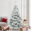 Dirbtinė Kalėdų eglutė su 300 LED Balta 210 cm PE ir PVC