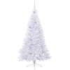 Dirbtinė Kalėdų eglutė su 300 LED Balta 210 cm PVC ir Plienas