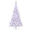 Dirbtinė Kalėdų eglutė su 300 LED Balta 210 cm PVC ir Plienas