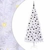 Dirbtinė Kalėdų eglutė su 300 LED Balta 210 cm PVC ir Plienas