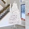 Dirbtinė Kalėdų eglutė su 300 LED Balta 300 cm PVC ir metalas