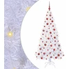 Dirbtinė Kalėdų eglutė su 300 LED Balta 180 cm PVC ir Plienas
