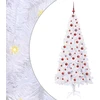 Dirbtinė Kalėdų eglutė su 300 LED Balta 210 cm PVC ir Plienas
