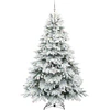 Dirbtinė Kalėdų eglutė su 300 LED Balta 240 cm PE ir PVC