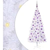 Dirbtinė Kalėdų eglutė su 300 LED Balta 180 cm PVC ir Plienas