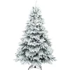 Dirbtinė Kalėdų eglutė su 300 LED Balta 240 cm PE ir PVC
