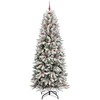 Dirbtinė Kalėdų eglutė su 300 LED s stovu Balta 240 cm