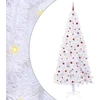 Dirbtinė Kalėdų eglutė su 300 LED Balta 240 cm PVC ir Plienas